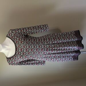 Max Studio 3/4 sleeve fit flare dress size medium